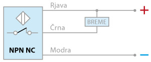 Senzor NPN NC Induktivni senzor