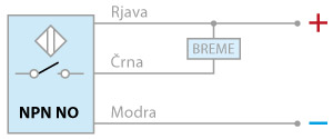 Senzor NPN NO Induktivni senzor